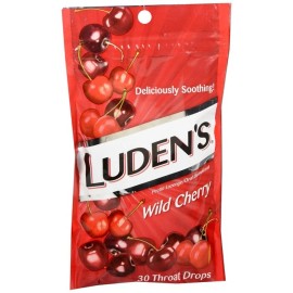 Ludens Luden's Throat Drops Wild Cherry 30 EA   pectin MUCOUS MEM LOZENGE 2.8 MG