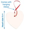Baker Ross EV5425 Hanging Ceramic Heart Decorations (Pack of 5)