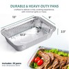 FUNSTITUTION Aluminum Foil Pans 9x13 (30 Pack) - Disposable Aluminum