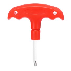 sourcing map Golf Spike Wrench Tool T25 Golf Torque Wrench Stainless Steel Golf Head Adjustment Tool Golf Driver Torque Tool with Plastic Handle for Golf Club Driver Shaft Adapter, Red