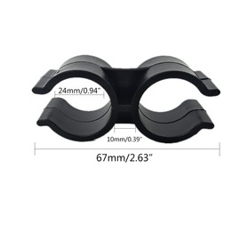 SCRTB Double Pipe Clamp 10 Pcs Pipe Clamp Connection,Shelf Pole Connector,Double Port Pipe Clamps,Warehouse Supermarket Shelf Link Clip Fastener Accessories