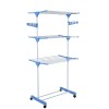 ping Multi Functional Foldable Rolling Clothe Drying Rack Clothing Metal