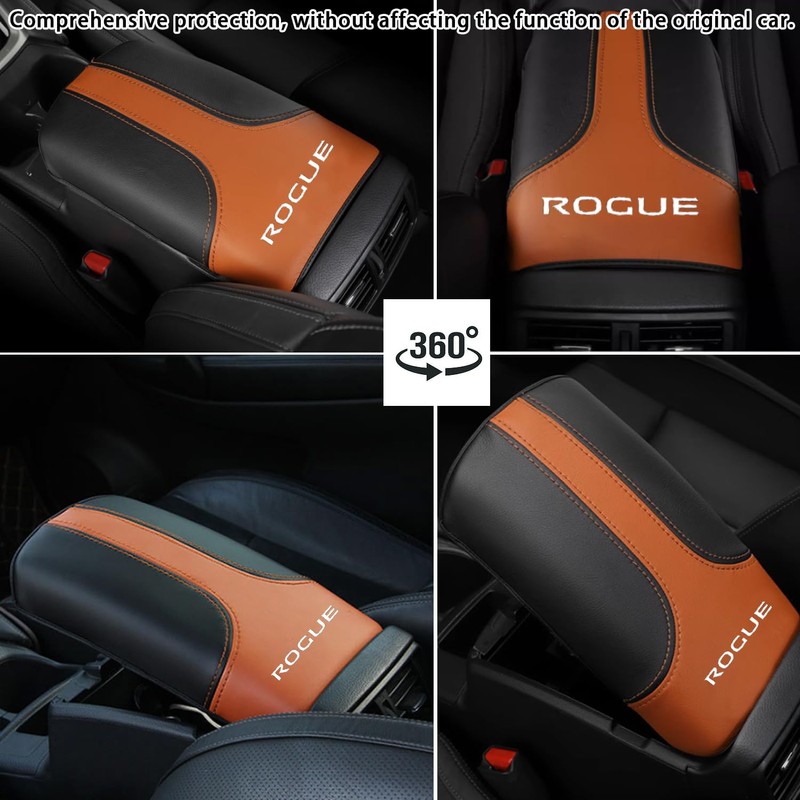 XYHGM Car Center Console Armrest Cover for Nissan Rogue 2014-2020