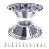 Wadoy 2pcs RV Table Base Mounting Accessories,Standard Size Aluminum Table