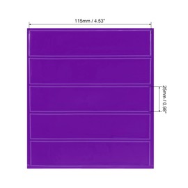 PATIKIL 4.5 x 1 Inch Safety Reflective Stickers, 10Pcs Adhesive Night Warning Sticker Waterproof Reflector Tape Strip for Helmet Hard Hat Clothing, Purple