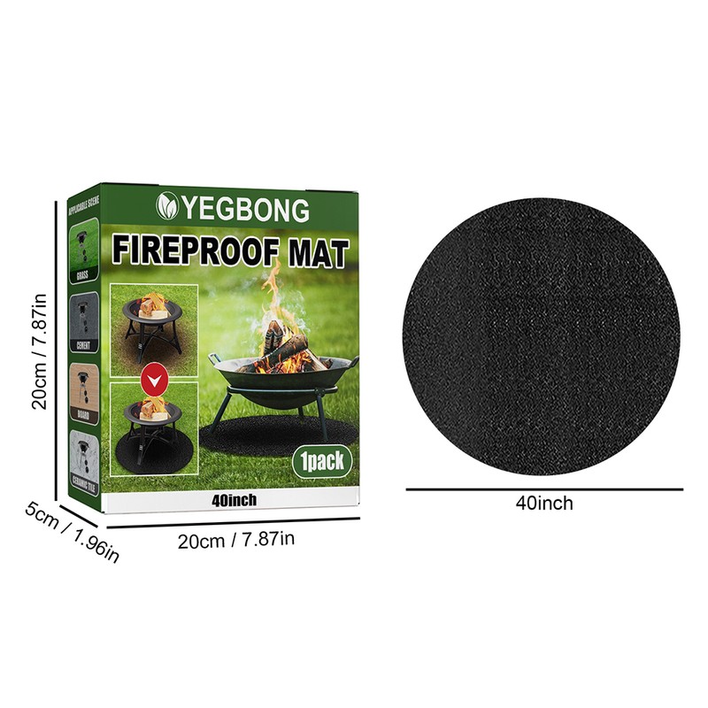 Fire Pit Mat Under Grill Mat Round Grill Mat Outdoor
