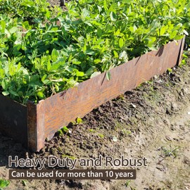 BUYYAH Cor-Ten Steel Landscape Edging Connector Clip with Rust Patina Finish, Pre-Rusted Cor-Ten Connector Clip, 6 in