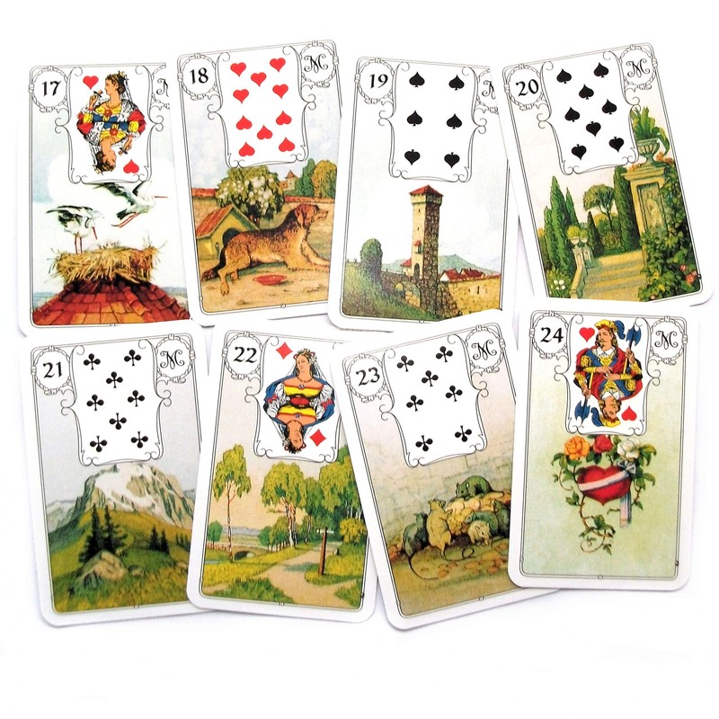 Green Cross Toad Blue Owl Fortune Telling Tarot by Mlle