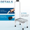 HBTower Aluminum Step Stool with Handle for Elderly, Lightweight Step