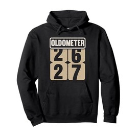 Vintage Legend 27 Years Old Oldometer 26-27 Men Women Bday Pullover Hoodie