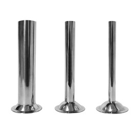 Sausage Stuffing Tubes 3 Sizes Stainless Steel Funnels Attachment for Manual Sausage Stuffer Sausage Maker, for Kitchen Appliances (Set of 3)
