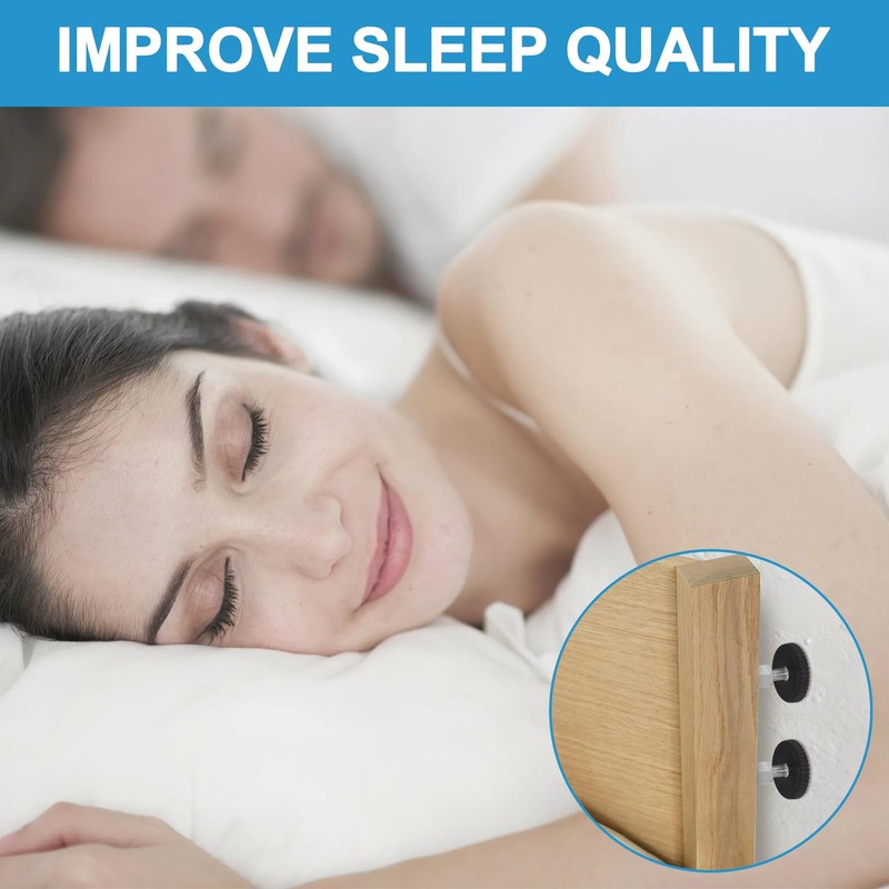Alpinleux 2 Pack Headboard Stoppers for Wall, Adjustable Bed Stoppers