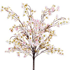 SITUMEIZI Artificial Cherry Blossom Branches Silk 40.58 Inch Faux Cherry Flowers Tall Stems for Home Wedding Bedroom Table Japanese Real Touch Vase Decoration(4Pcs,Pink)