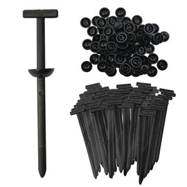 Nylon Universal Cable Tie Buckle,50Pcs New Multifunctional Nylon Zip Ties with Pin & Button Design Plastic Cable Ties Tool for Car Daily Repair Bumper Clips