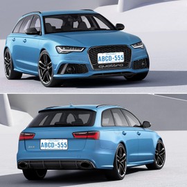 VEKENSEE Marco de Matrícula, 2 Pack Porta Placas de Silicona, Universal Soportes para MatríCula con Accesorios de Montaje para Auto, Antióxido, Antivibración (Negro)