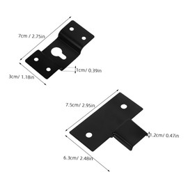 COHEALI 1 Set Speaker Wall Mount Brackets Iron Suspension Hooks for Surround Sound Bookshelf Speakers Quick Setup Versatile Use Aesthetic Improvement Efficient Space Management