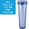SpiroPure 20x4.5 Empty Refillable Filter Cartridges with Polyester Pads (Case