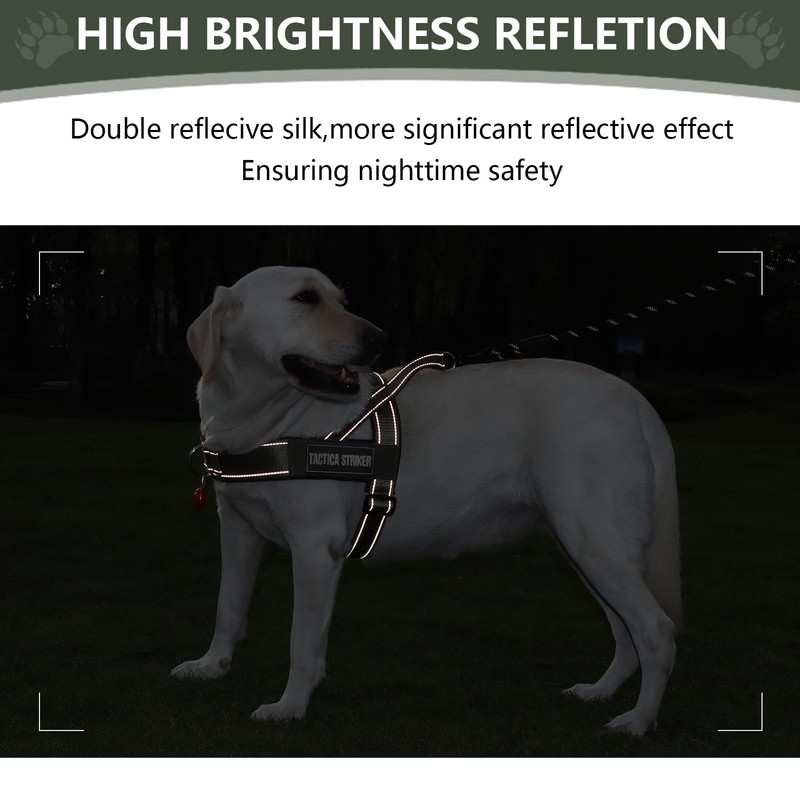 No Pull Dog Harness for Medium Dogs - Upgraded Heavy