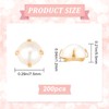 GORGECRAFT 200Pcs Sewing Pearl Beads Two Holes Sew on Pearls
