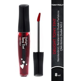 TONYMOLY Delight Lip Tint 02 Rojo Manzana Tinta Labial Coreana de Larga Duración