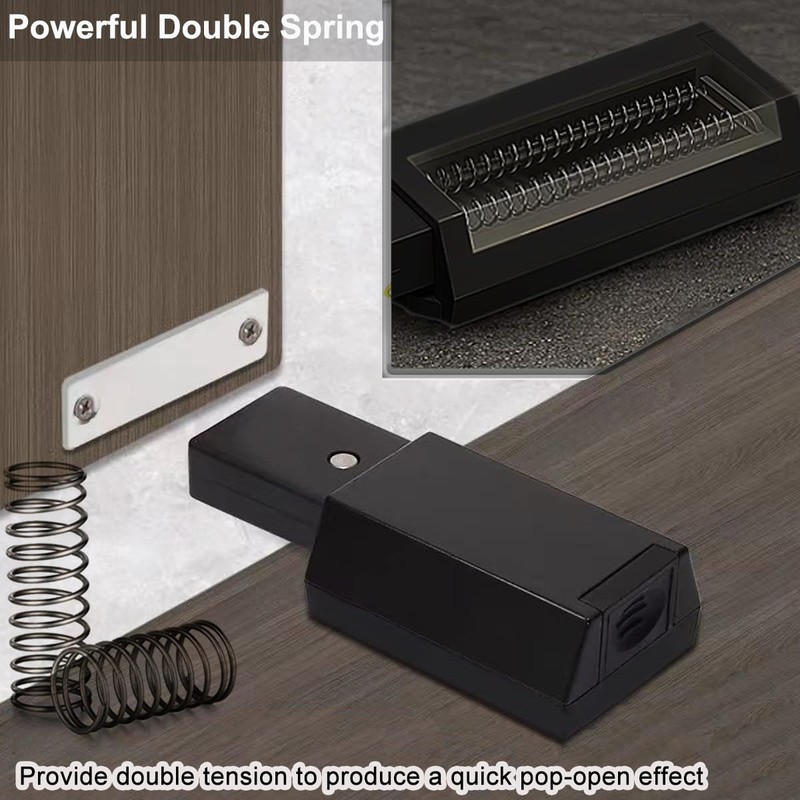 Push to Open Cabinet Hardware CBRIVE 5 Pack Heavy Duty