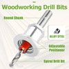 Bestgle 5 Pcs Countersink Drill Bit Set with Depth Stop,