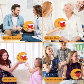 Moon Plush Love Stuffed Animal - I Love You to The Moon and Back for Women Girls Boys 10 Inch