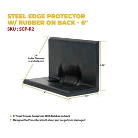 Mytee Products (10 Pack Steel Edge Protector w/Rubber Coating on Back - 6"
