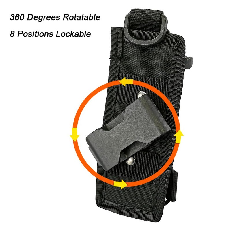 Depring Rotatable Flashlight Holster for Tactical Torch Adjustable Tool Flashlight