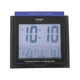 Casio #DQ750F-1DF Multi Function Digital Thermometer Table Top Alarm Clock