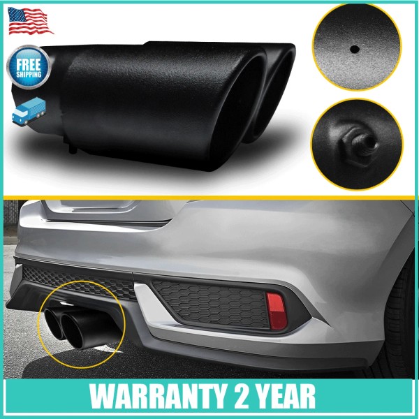 refitting-auto-part-advanced Car Stainless Steel Rear Dual Exhaust Pipe Tail Muffler