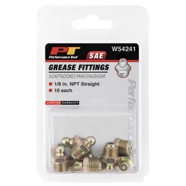 Performance Tool W54241 1/8-Inch NPT Grease Fitting, (Pack of 10)