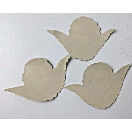 Vintage Angel Heads with Wings Christmas Gummed SEALS Lot of 10 Colorful 3 Inch