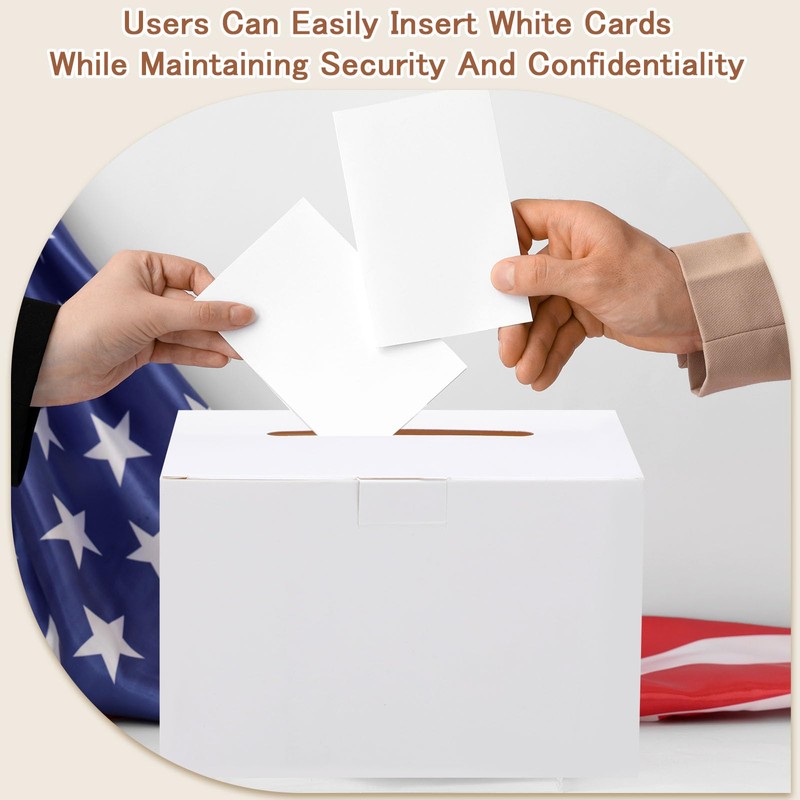 12 Pack Raffle Box Ballot Box Large White Suggestions Boxes