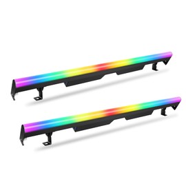 ENDYSHOW LED Stage Pixel Light Bar,60W 90 LEDs RGB DMX DJ Stage Wash Light Bar Side with Screw Seamless Stitching Design DMX Lights Strip for Event Stage Club Party Show Wedding Lighting 2Pack