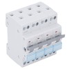 4P Dual Power Manual Transfer Switch DIN Rail Mount Single