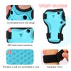 BURSUN Children's Knee Pads, Adjustable Knee Pads, Elbow Pads, Wrist