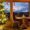 WALPLUS Christmas Window Stickers Clings Xmas Decoration Sale Clearance Reusable