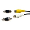 Dolphin Automotive Pair of RCA Phono Male Plug To RCA