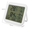 OWE034 4in Digital LCD Thermohygrometer Touch Screen Temperature Humidity Meter