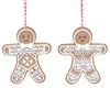 Gisela Graham - Gingerbread 'Lace' x2