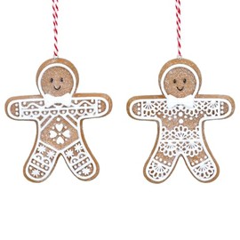 Gisela Graham - Gingerbread 'Lace' x2