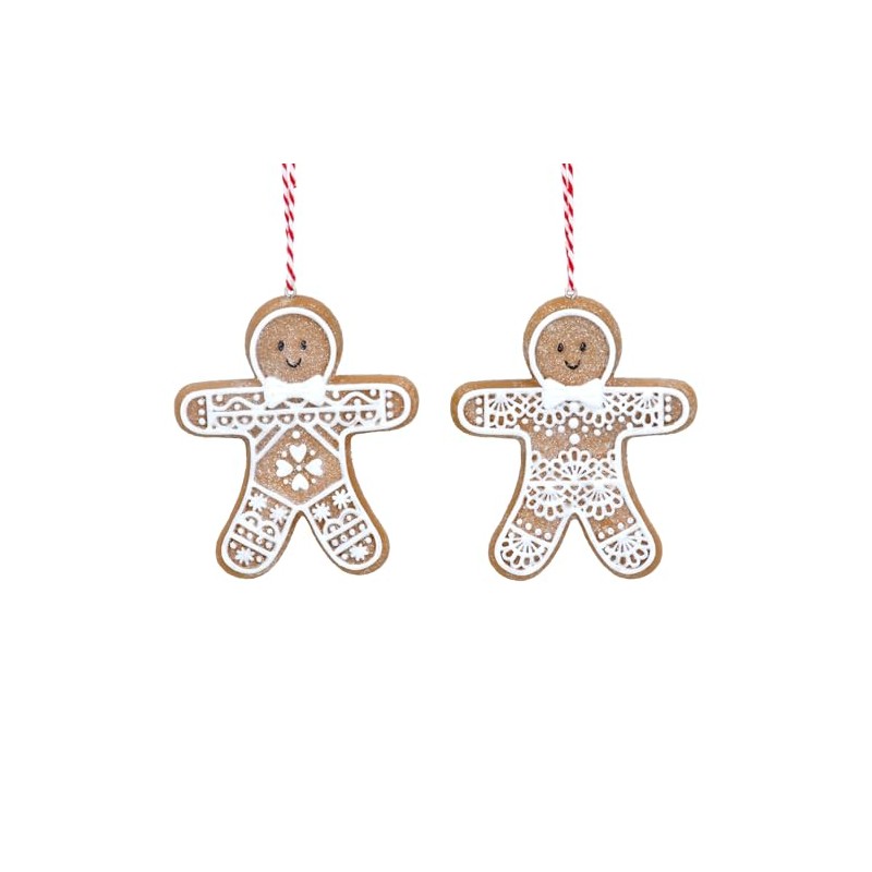 Gisela Graham - Gingerbread 'Lace' x2