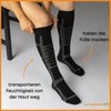 2 Pairs of Ski Socks Men's & Women's Ski Knee