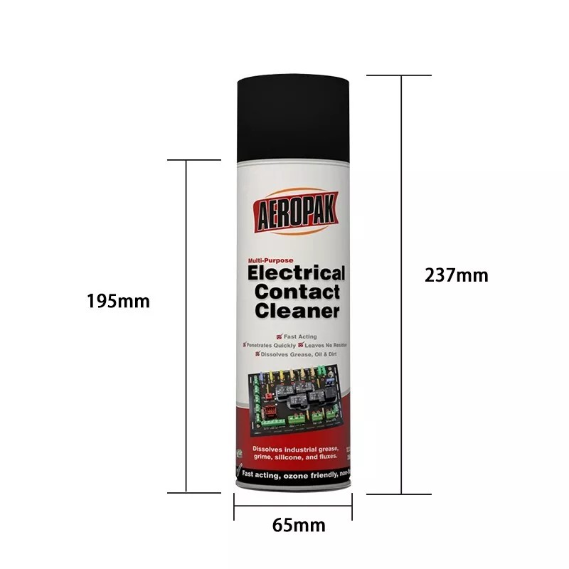 Aeropak Electrical Contact Cleaner - dissolves industrial grime, grease, lubrication