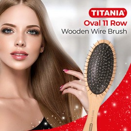 Titania 11 Row Wooden Wire Brush Pack Of 1 X 78 g
