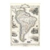 Spiffing Prints Tallis Map of South America 1850