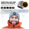 TOP-EX Winter Wool LED Beanies Hats with Light Torch Rechargeable