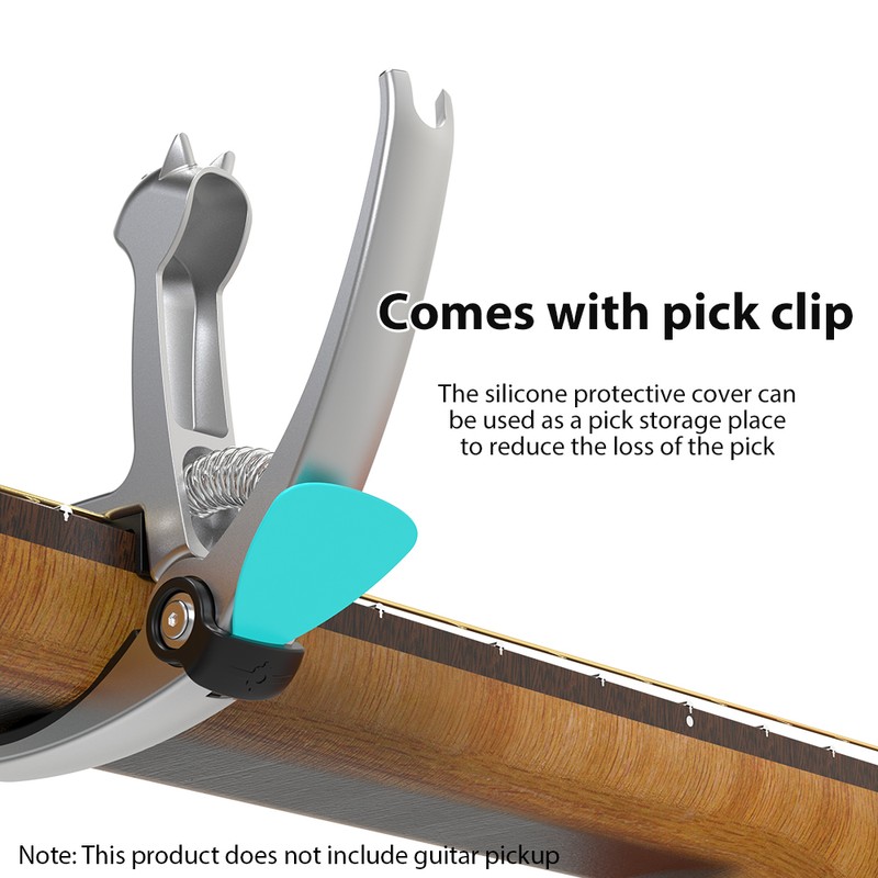 5-in-1 Guitar Capo Acoustic Guitar Capo String Cutter/Pick Holder/Pin Puller