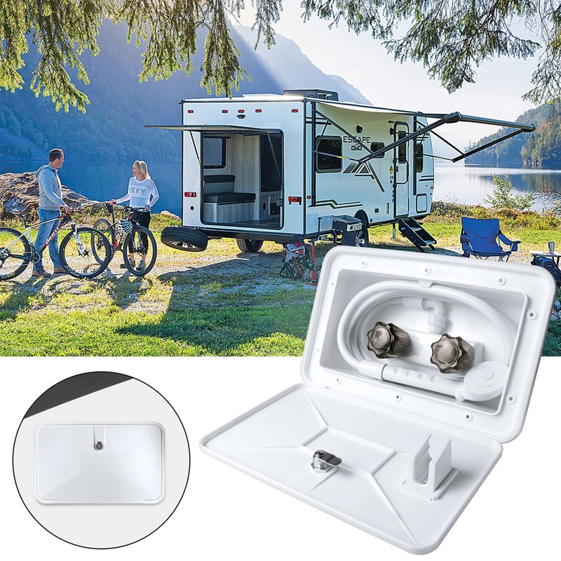 EXCELFU RV Outdoor Shower RV Exterior Shower Box Kit with